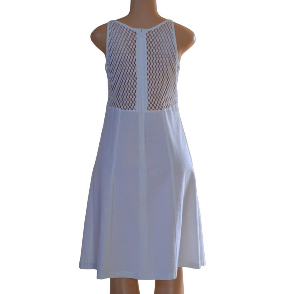 Cuco Mexico Class White Ivory Mesh Dress Spaghetti Straps Cotton Size M - L NWOT - Picture 5 of 13